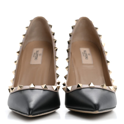 Valentino Garavani Nappa Rockstud 100mm Pumps 38 Black Poudre 3 of 13