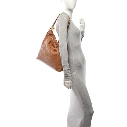 Chanel Shiny Caviar Quilted Chanel 22 Brown 2 of 11