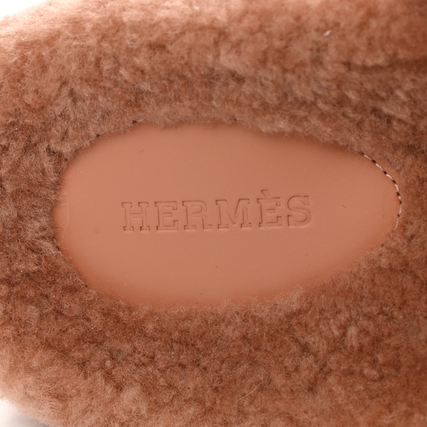 Hermes Suede Goatskin Woolskin Womens Chypre Sandals 38.5 Rose Aube 7 of 10