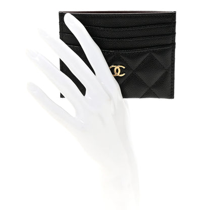 Chanel Caviar Quilted Multi Card Holder Black 2 of 8