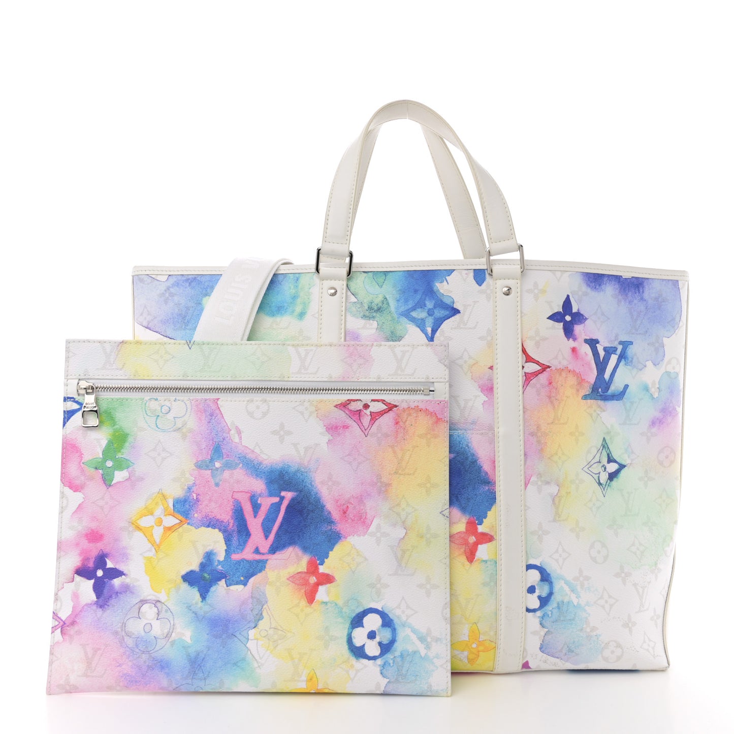 Monogram Watercolor New Tote GM Multicolor
