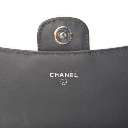 Chanel Patent Quilted Wallet On Removable Chain Dark Grey 6 of 11