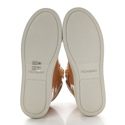 Saint Laurent Patent Calfskin Womens Malibu High Top Sneakers 35 Carne 5 of 10