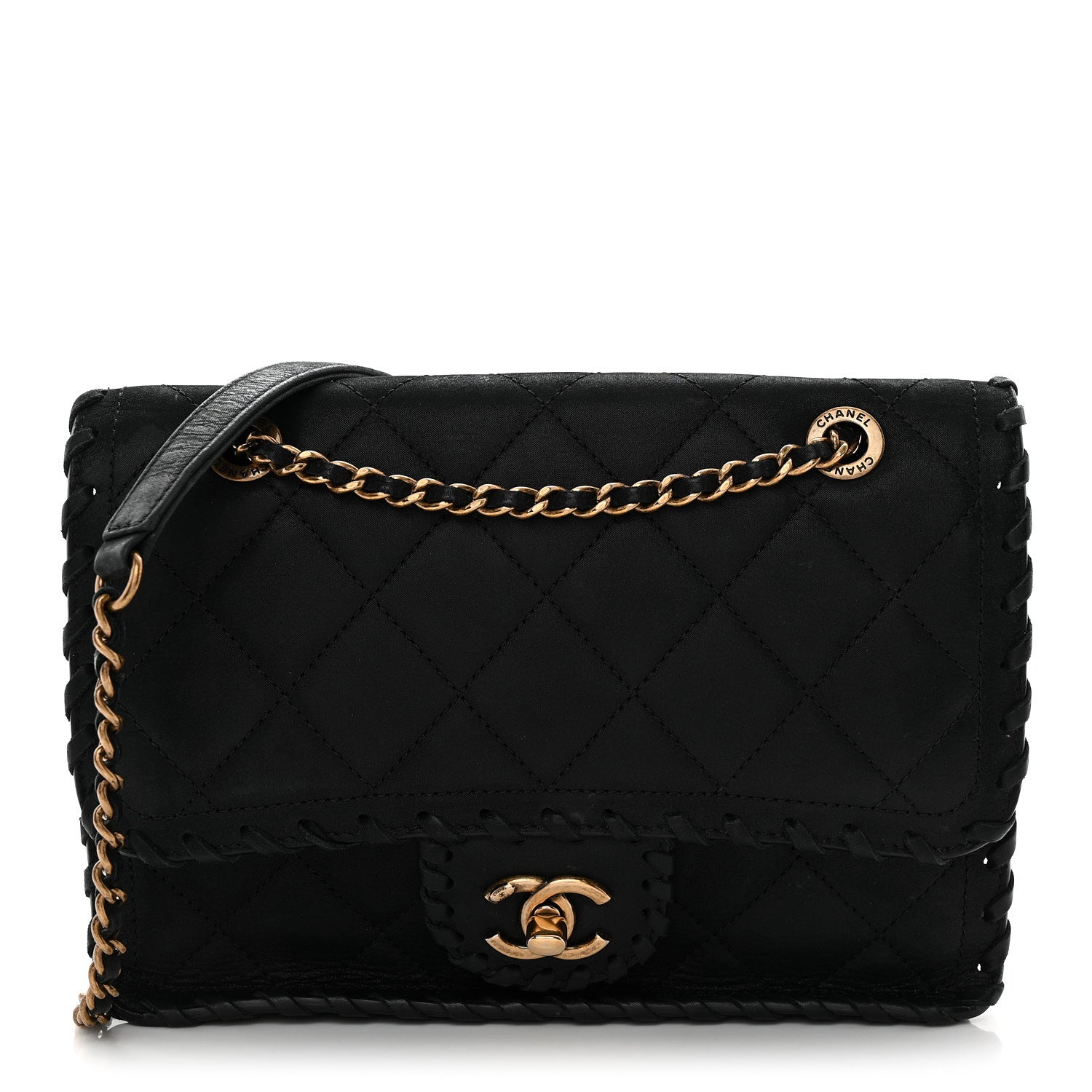 Chanel Iridescent Calfskin Small Happy Stitch Flap Black 1 of 10