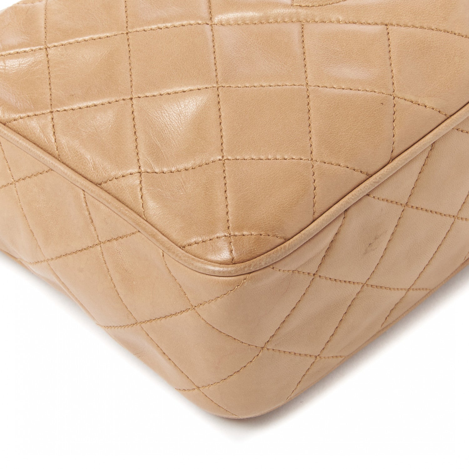 Chanel Lambskin Quilted Tassel Camera Case Beige 6 of 9