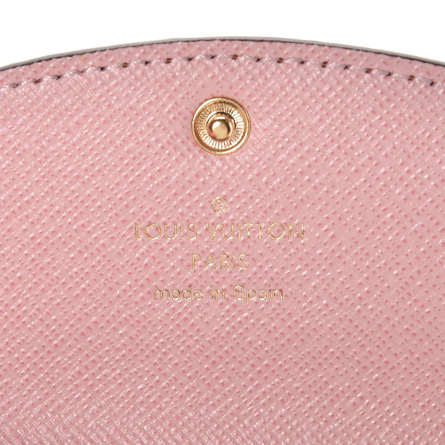 Damier Ebene Rosalie Coin Purse Rose Ballerine