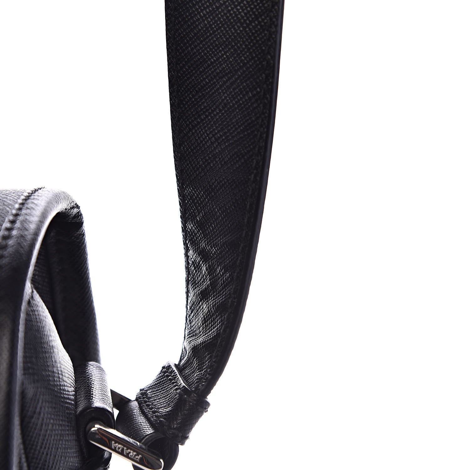 Prada Saffiano Travel Messenger Bag Black 14 of 17