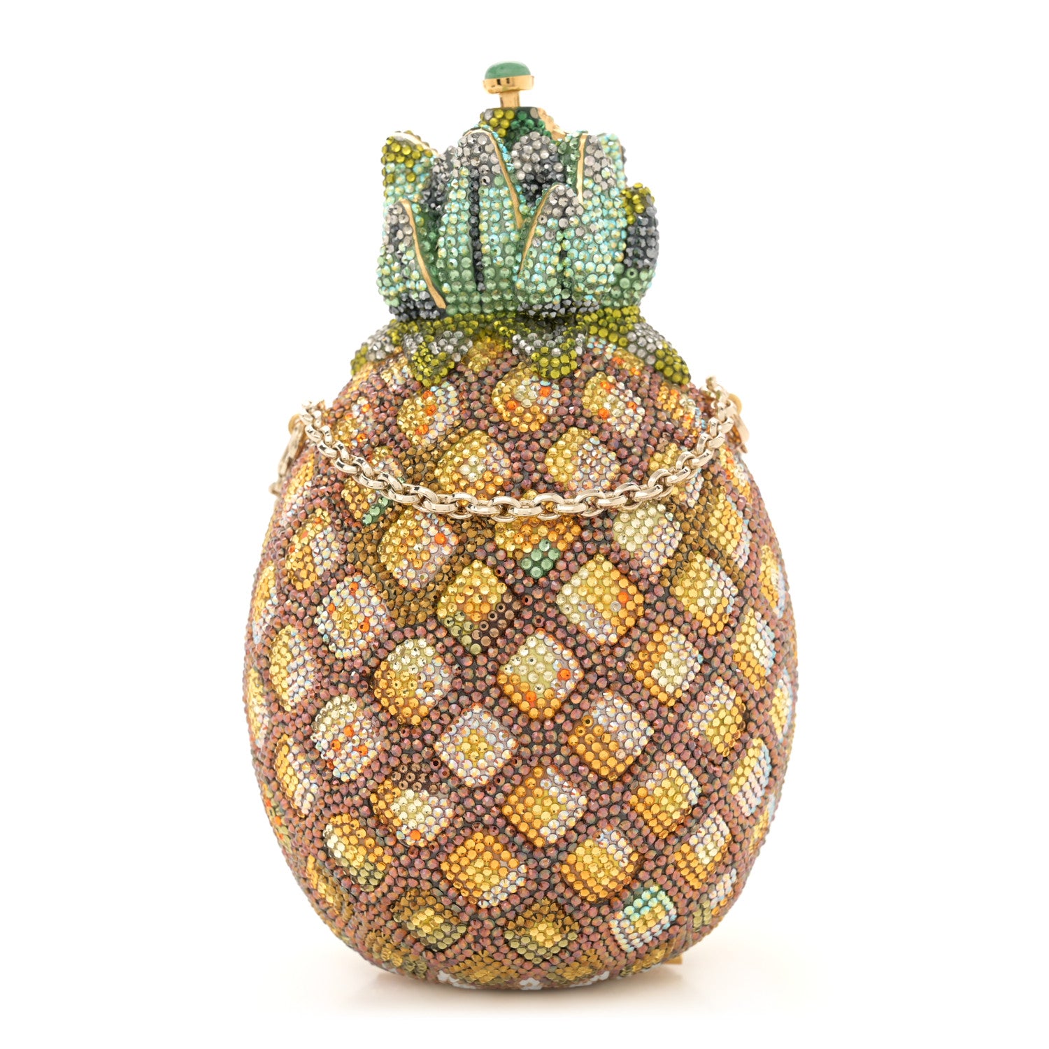 Judith Leiber Crystal Pineapple Minaudiere Clutch Multicolor 1 of 13