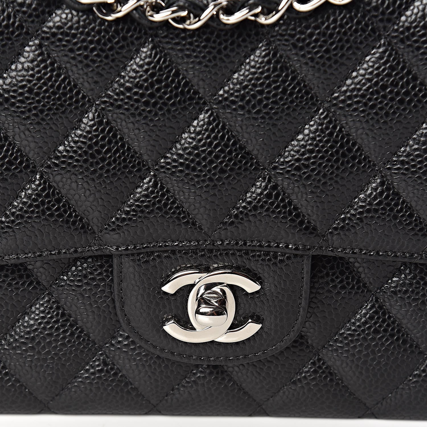 Chanel Caviar Quilted Medium Double Flap Black 10 of 10