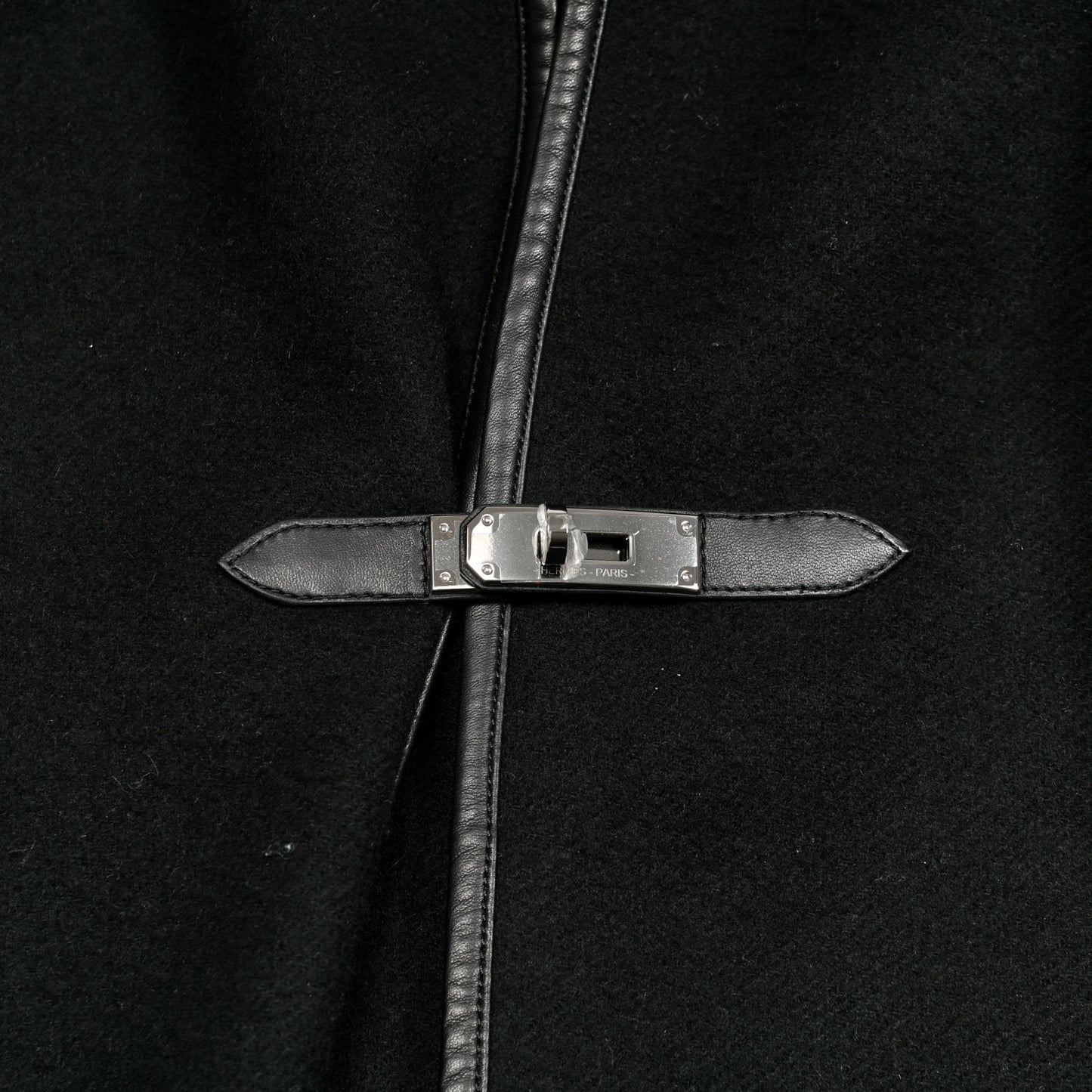Cashmere Lambskin Kelly Poncho Black