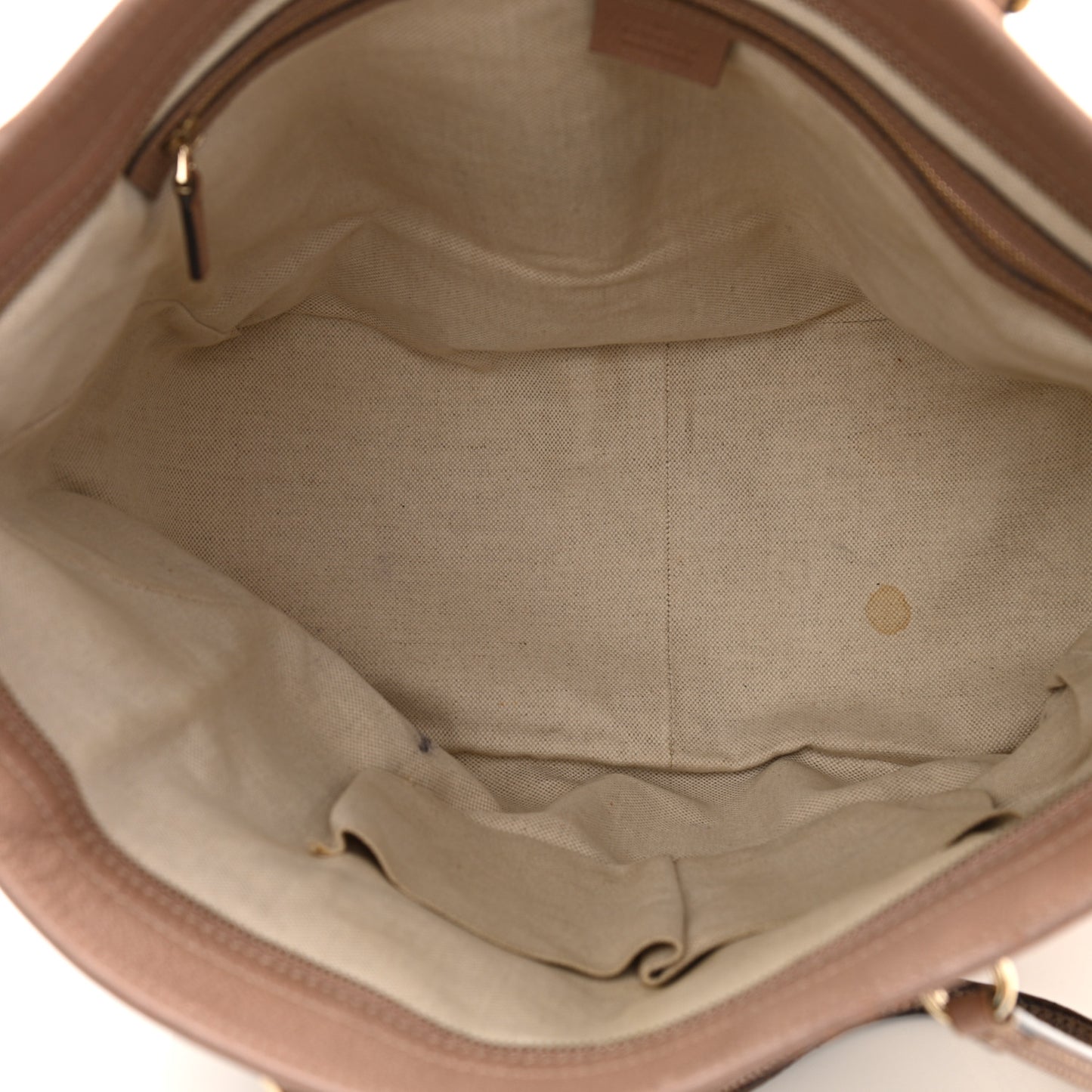 Monogram Medium Bree Zippered Tote Beige Dark Cipria