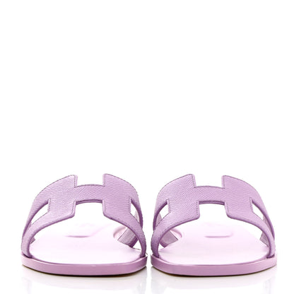 Hermes Epsom Oran Sandals 36 Violet Amethyste 2 of 9