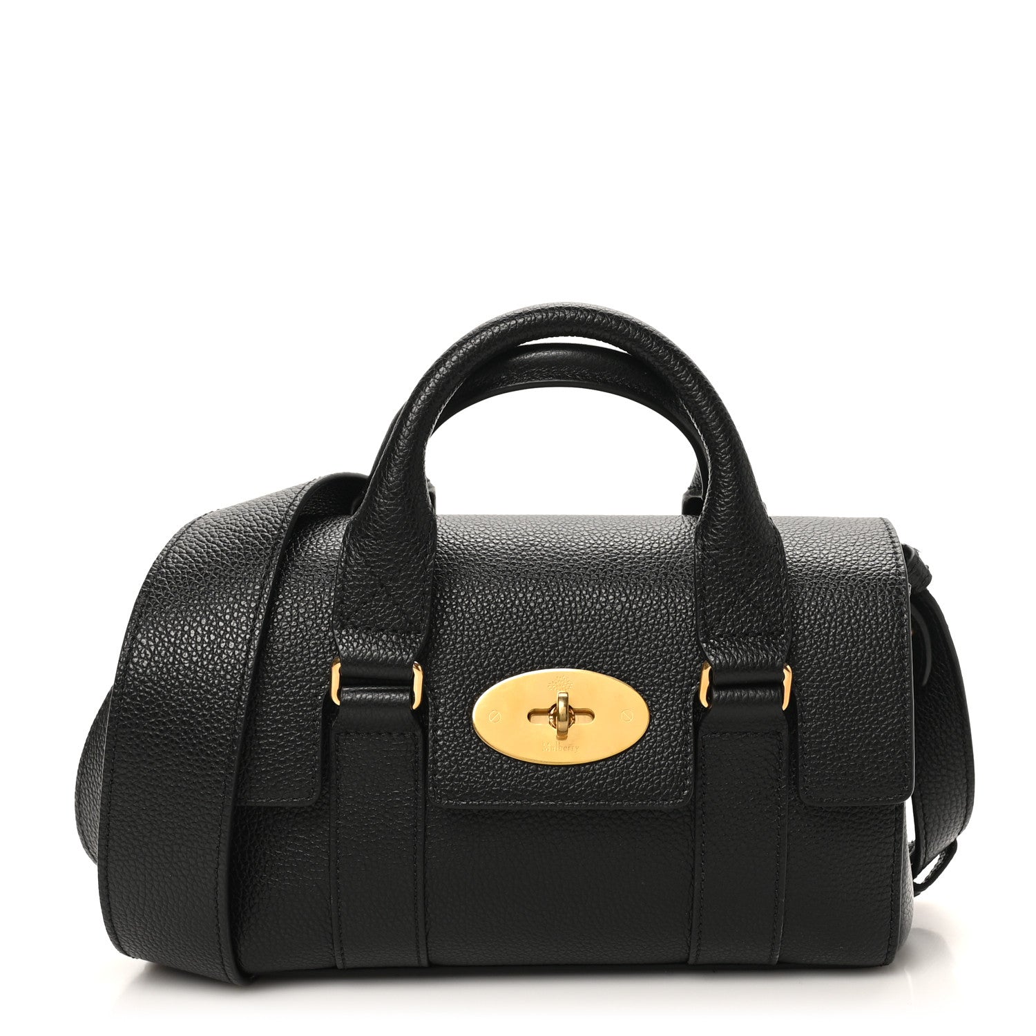 Mulberry Small Classic Grain Mini Bayswater Black 1 of 9