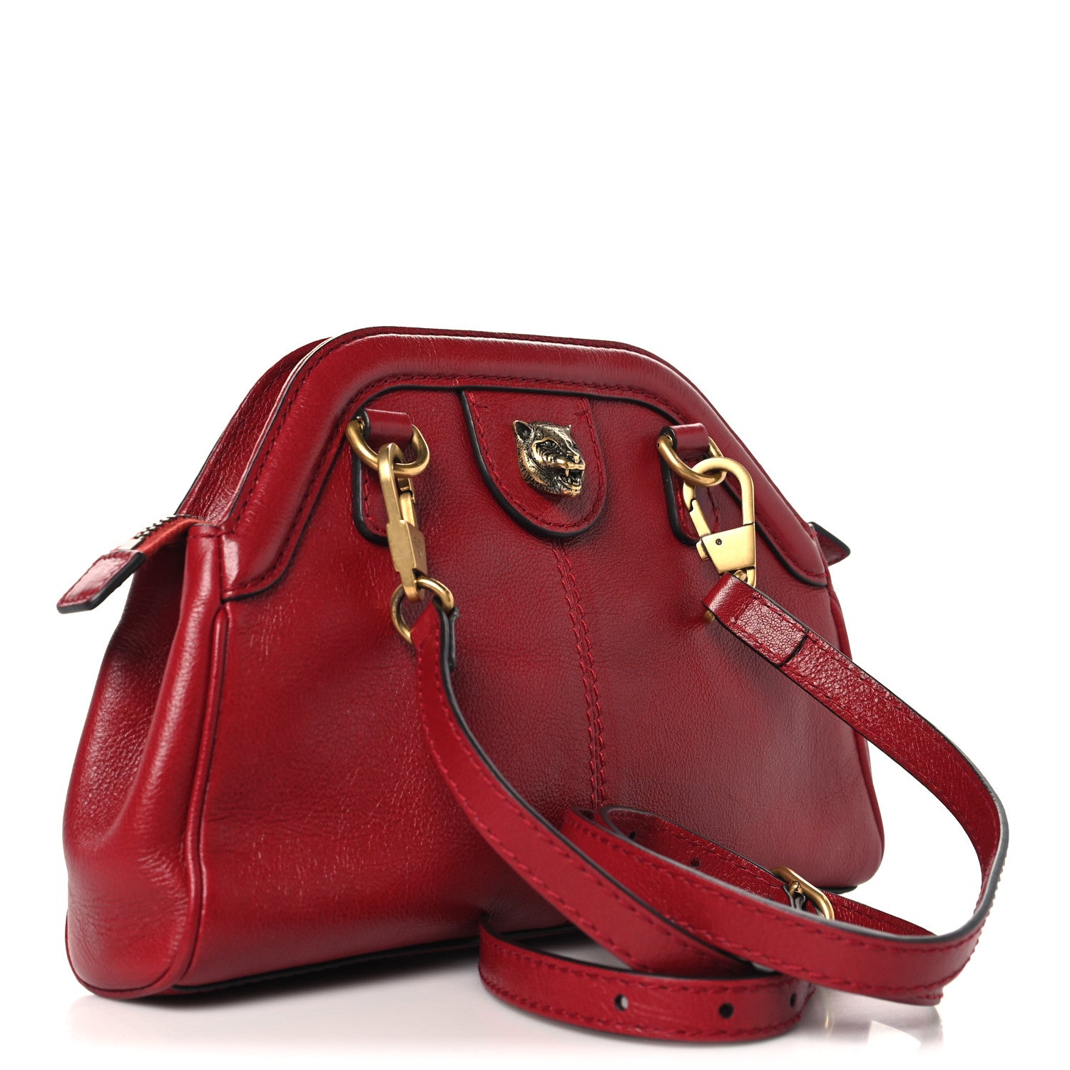 Gucci Piuma Lux Calfskin Small Re(Belle) Crossbody Bag Romantic Cerise 3 of 11