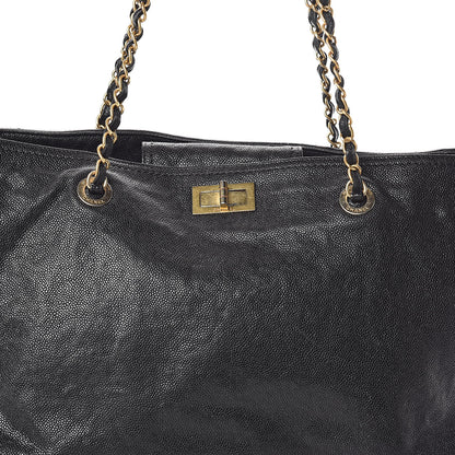 Chanel Caviar Large Edy Reissue Tote Black 9 of 11