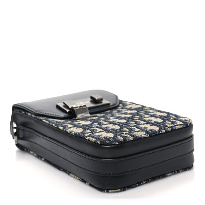 Christian Dior Oblique Calfskin Vertical Pouch Black 3 of 7