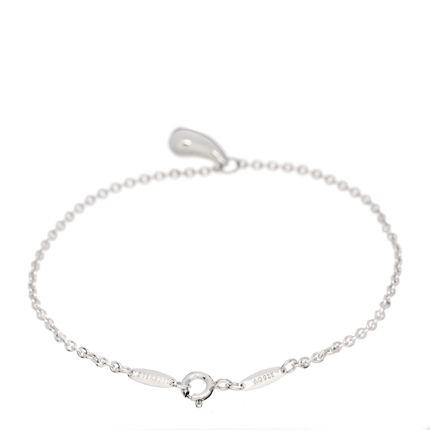 Sterling Silver Elsa Peretti Teardrop Charm Bracelet