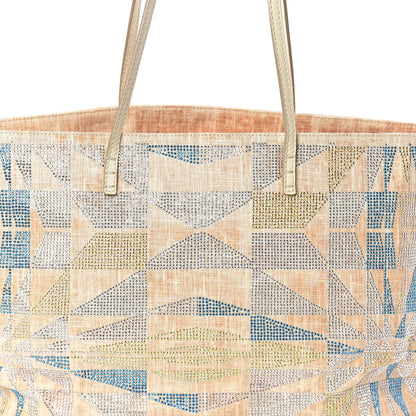 Fendi Canvas Studded Roll Tote Multicolor 6 of 8
