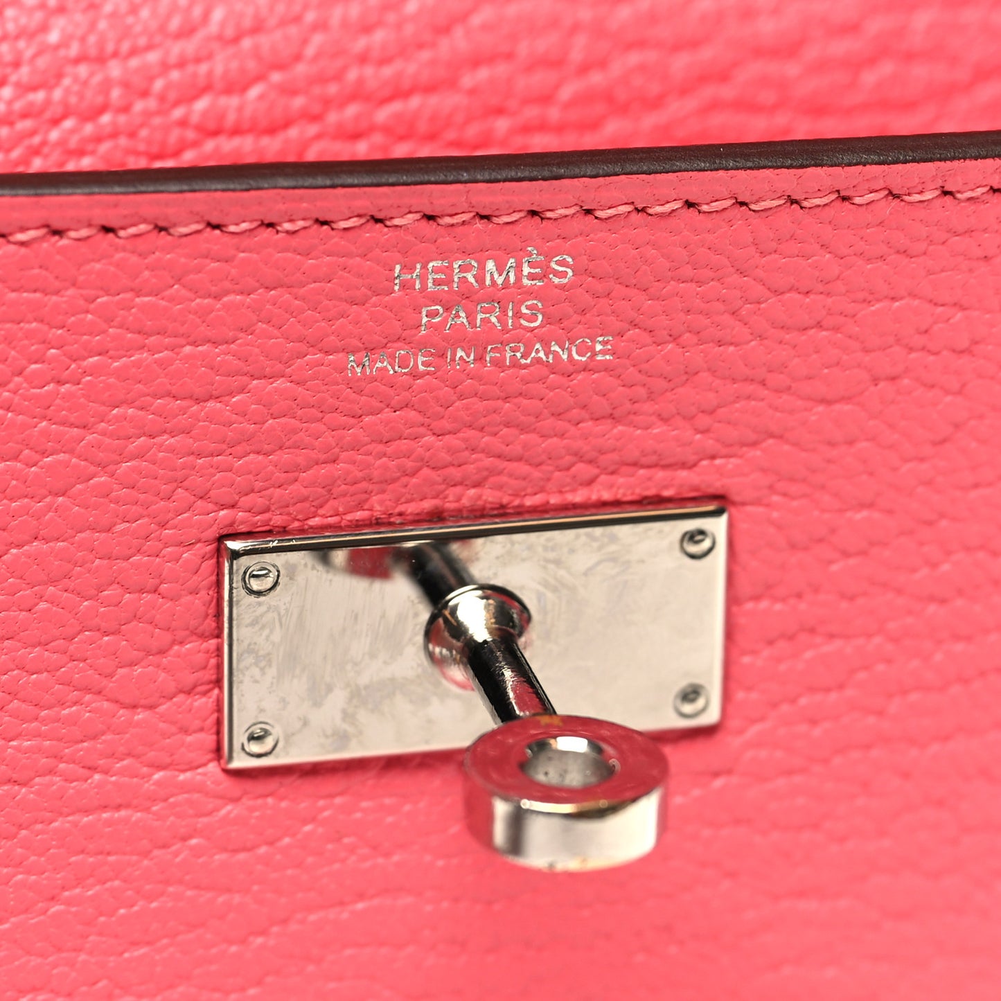 Chevre Mysore Kelly Longue Wallet Rose Lipstick