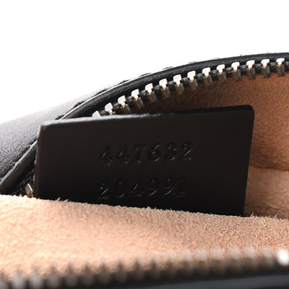 Gucci Calfskin Matelasse Small GG Marmont Chain Shoulder Bag Black 7 of 9