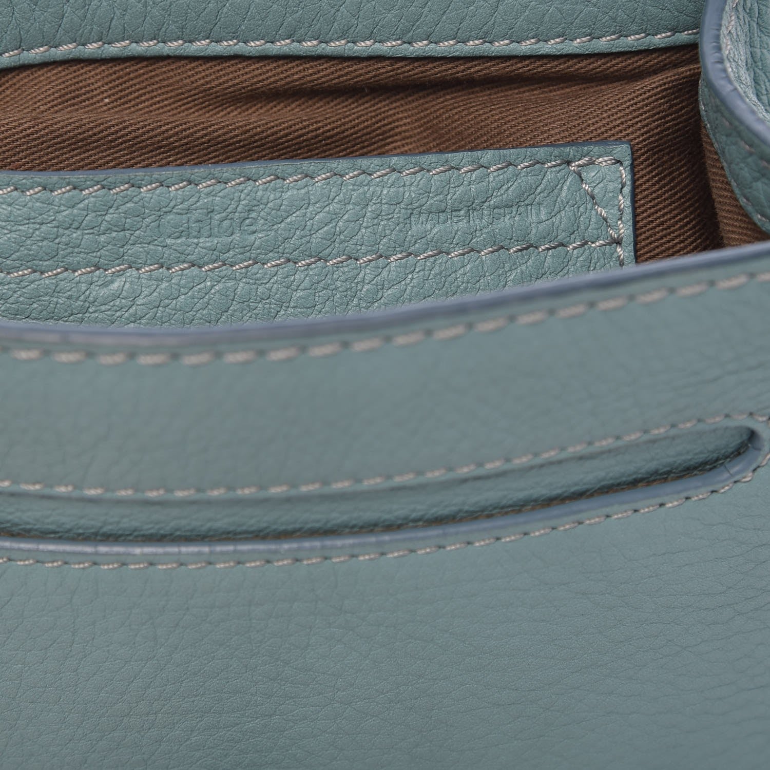Chloe Calfskin Mini Marcie Round Crossbody Bag Fresh Mint 6 of 8