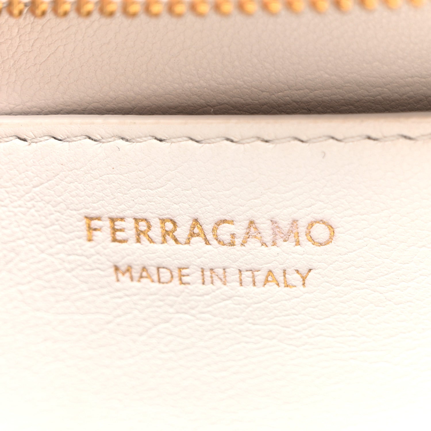 Salvatore Ferragamo Calfskin Quilted Medium Gancini Camera Case Optic White 6 of 9