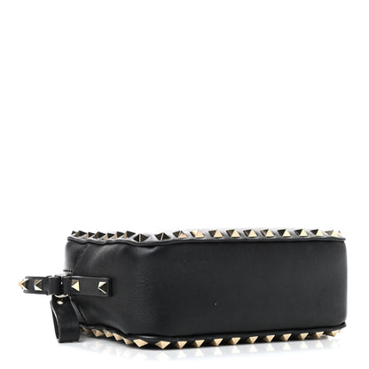 Valentino Garavani Calfskin Rockstud Camera Crossbody Bag Black 4 of 10