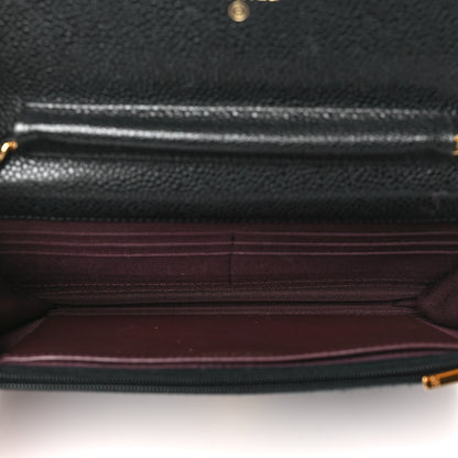 Chanel Caviar Quilted Wallet on Chain WOC Black 5 of 12