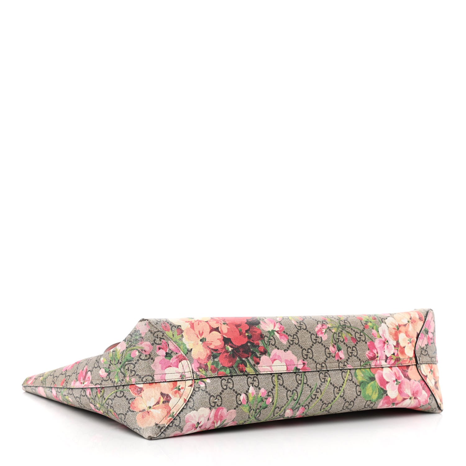 Gucci GG Supreme Monogram Blooms Medium Reversible Tote Beige Multicolor Dry Rose 4 of 22