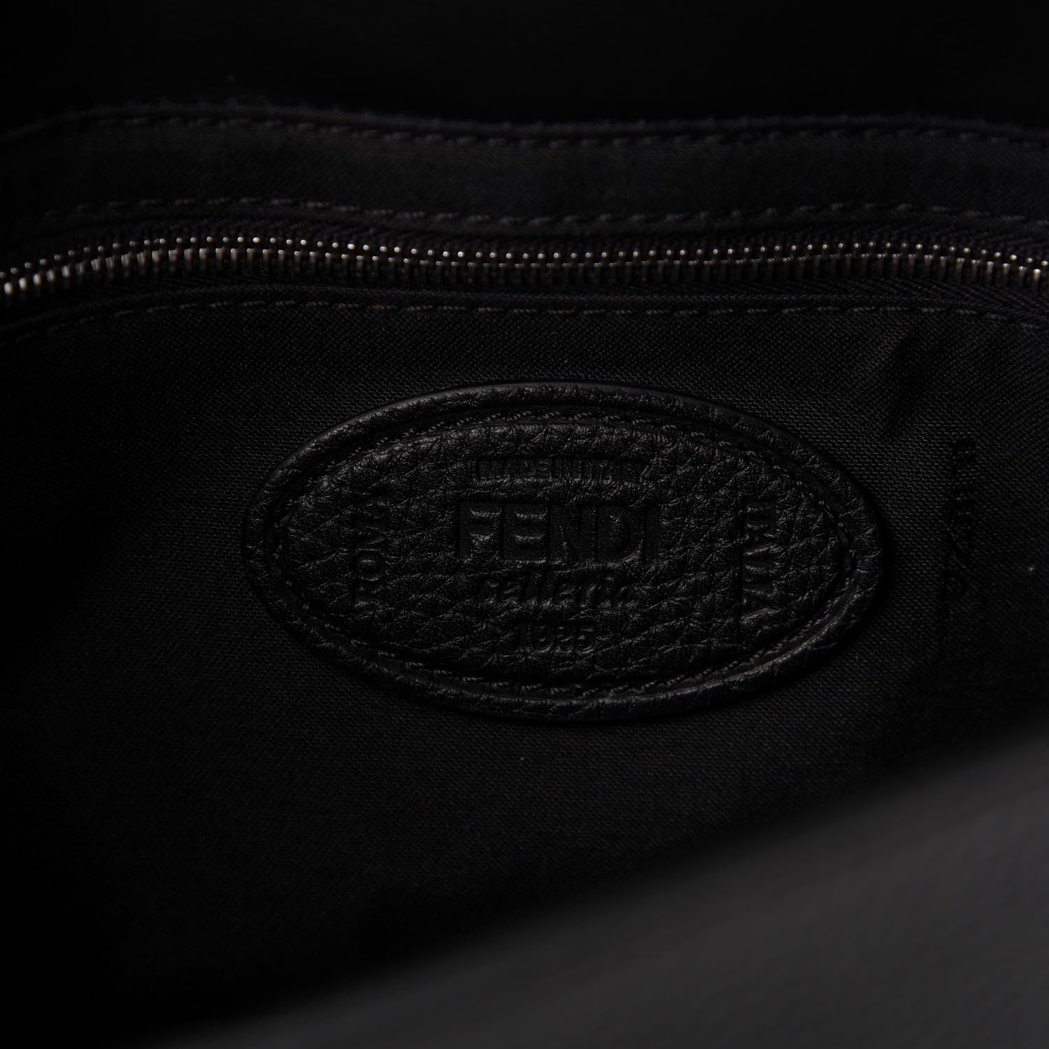 Fendi Cuoio Romano Selleria Belt Baguette Bag Black 8 of 10