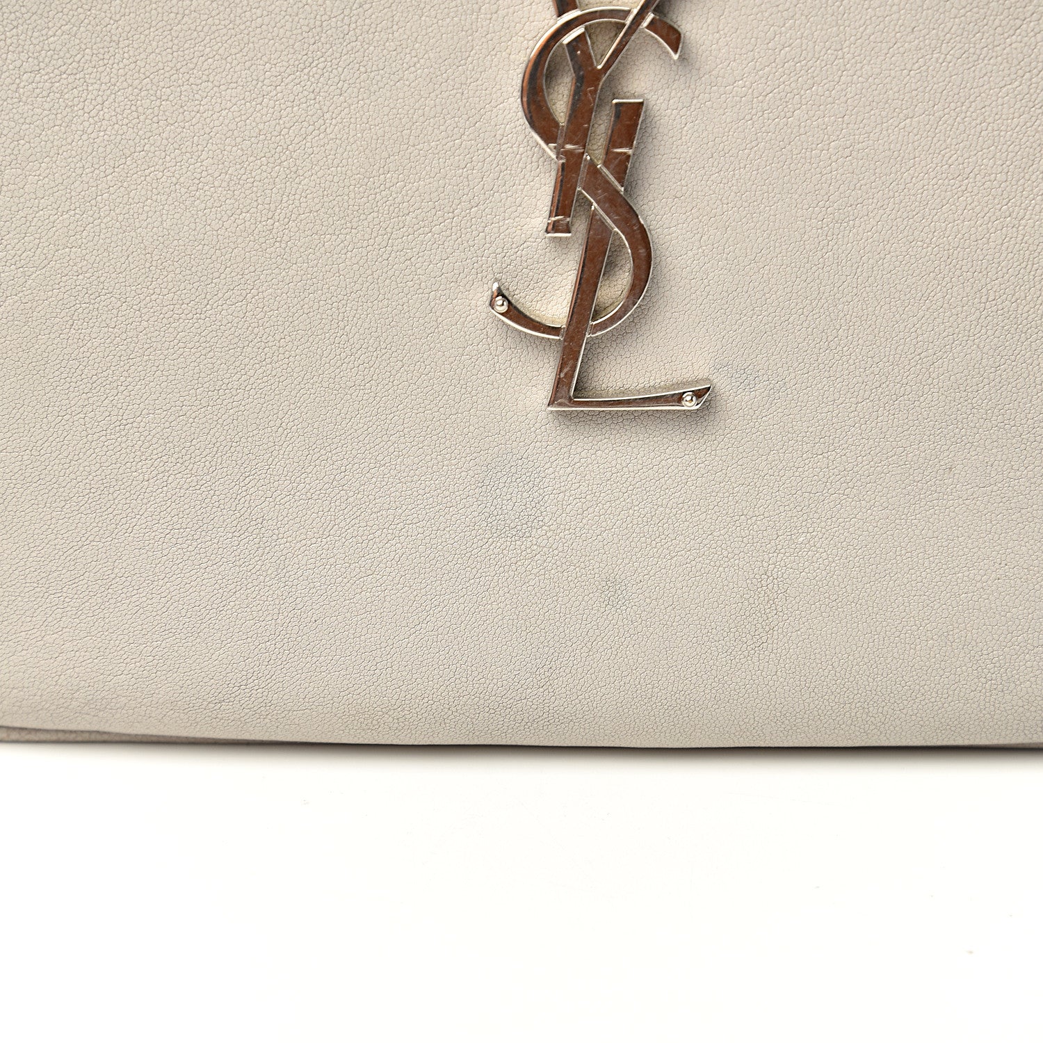 Saint Laurent Calfskin Monogram Lou Camera Bag Icy White 9 of 16