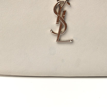 Saint Laurent Calfskin Monogram Lou Camera Bag Icy White 9 of 16