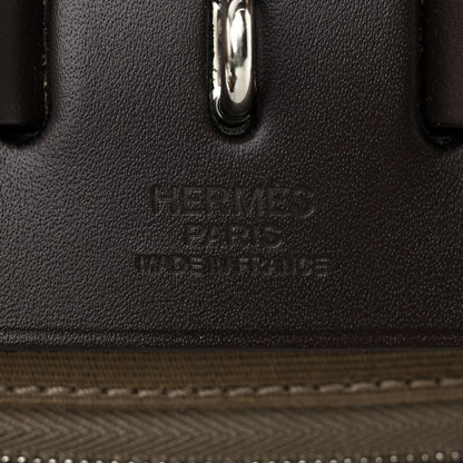 Hermes Vache Hunter Toile Herbag Zip Retourne 31 PM Etoupe Ebene 7 of 14