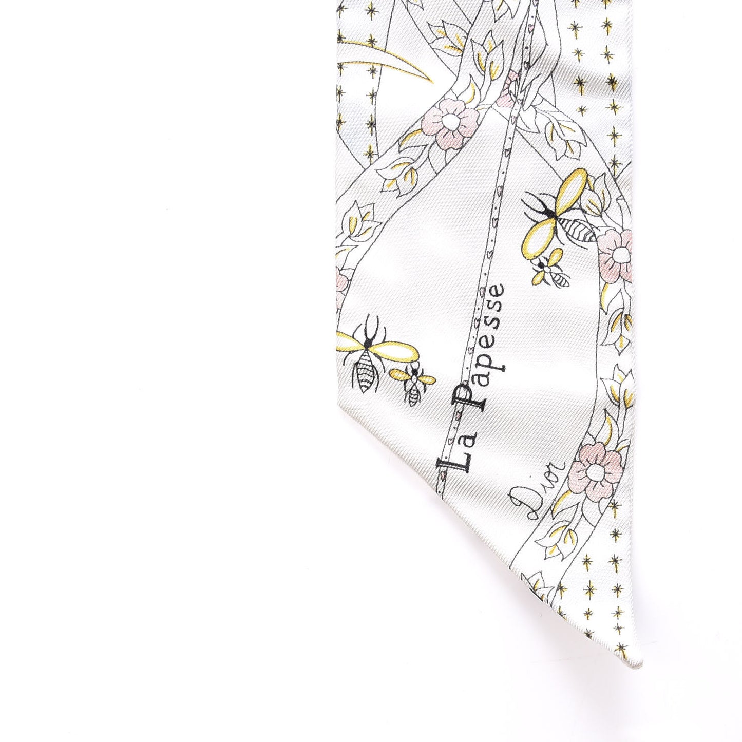 Silk High Priestess Tarot Mitzah Scarf Off White