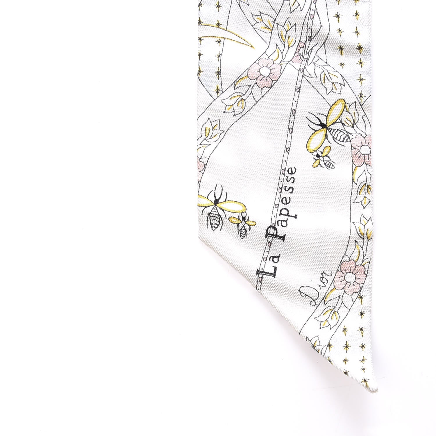 Christian Dior Silk High Priestess Tarot Mitzah Scarf Off White 4 of 5