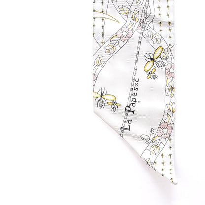 Christian Dior Silk High Priestess Tarot Mitzah Scarf Off White 4 of 5