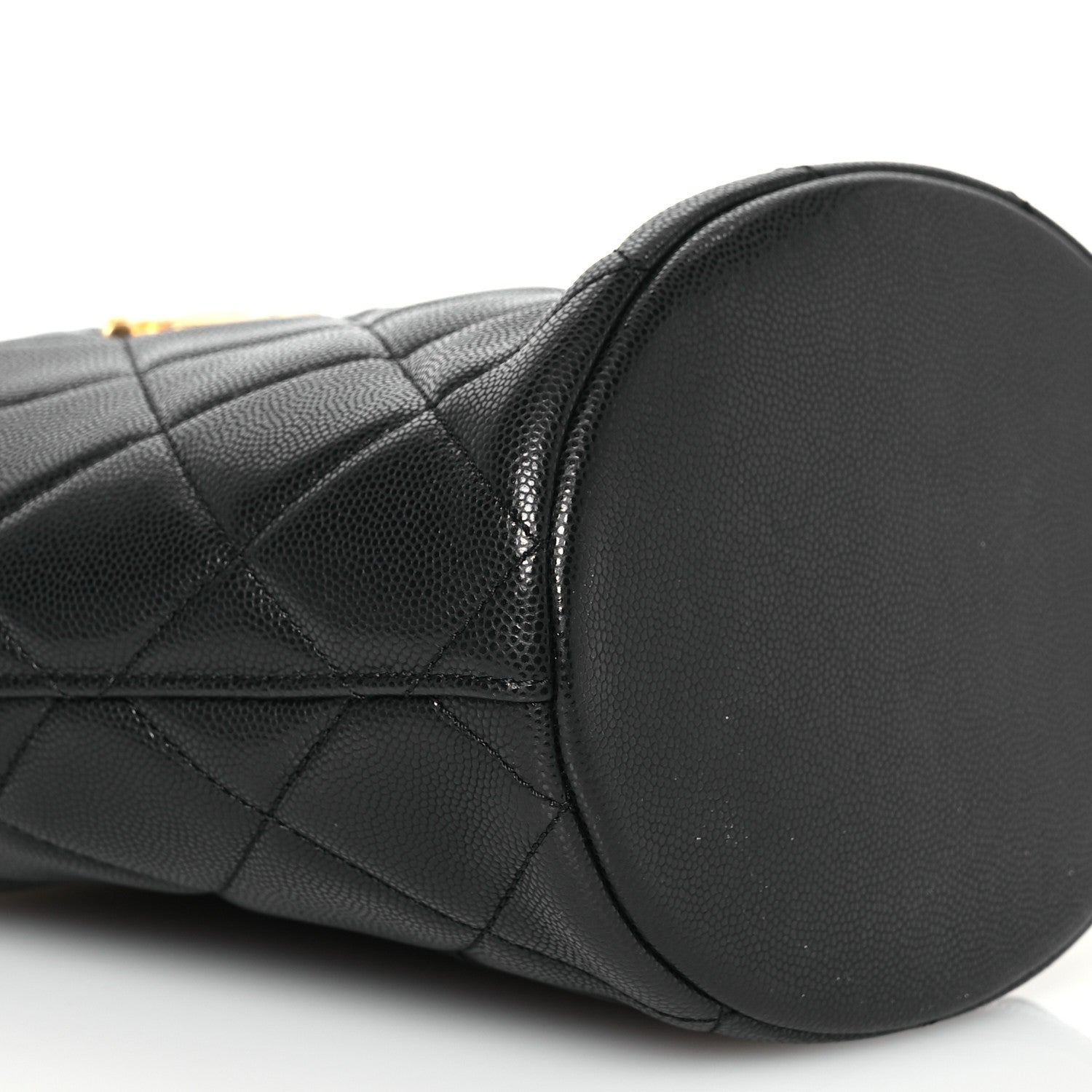 Chanel Caviar Quilted Twist Your Buttons Bucket Bag Black 9 of 10