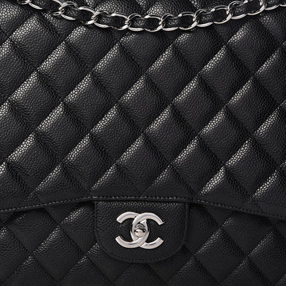 Chanel Caviar Quilted Maxi Single Flap Black 8 of 12