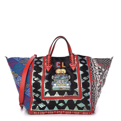 Christian Louboutin Satin Embellished Manilacaba Tote Multicolor 1 of 9
