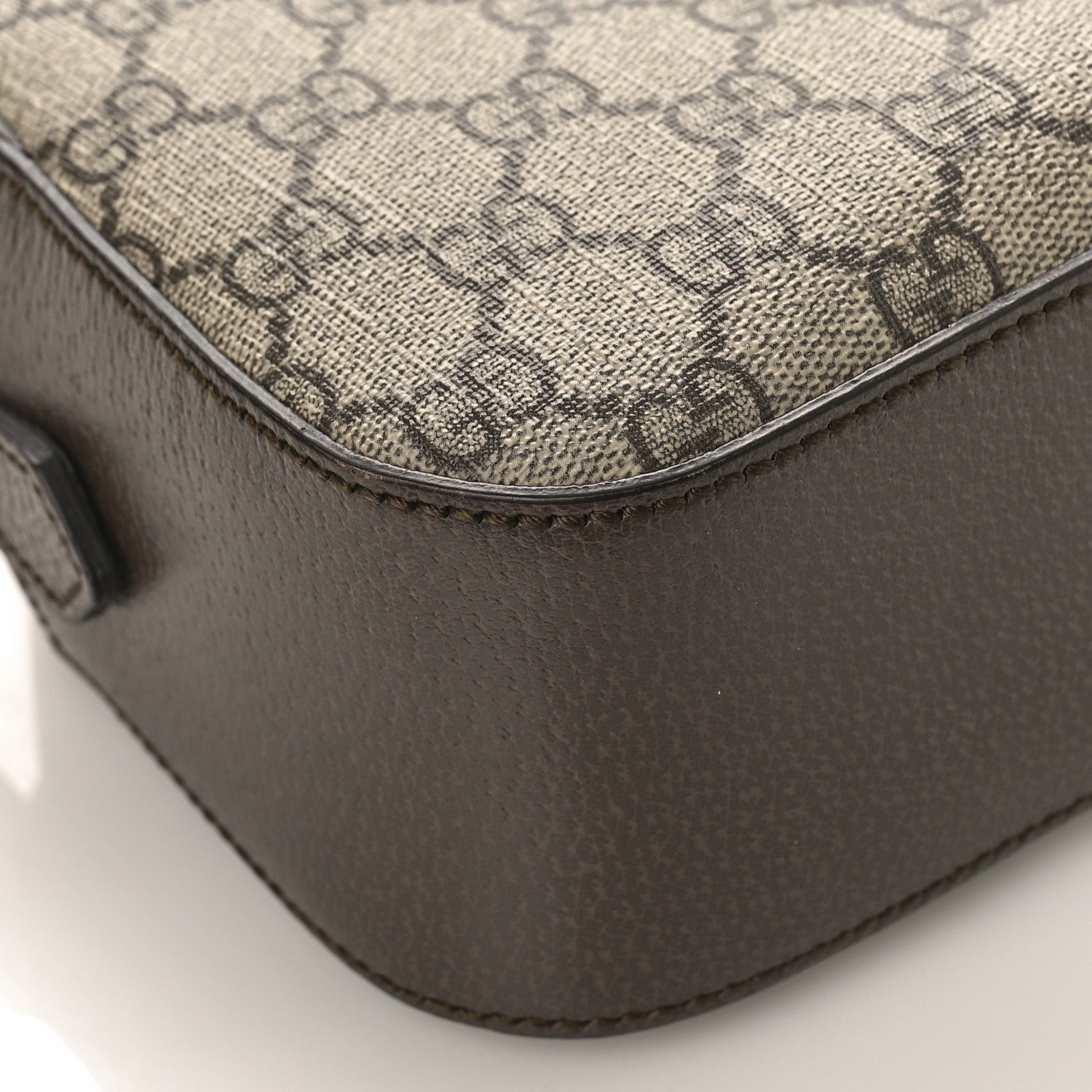 Gucci GG Supreme Monogram Web Neo Vintage Shoulder Bag Beige New Acero Crop 8 of 9