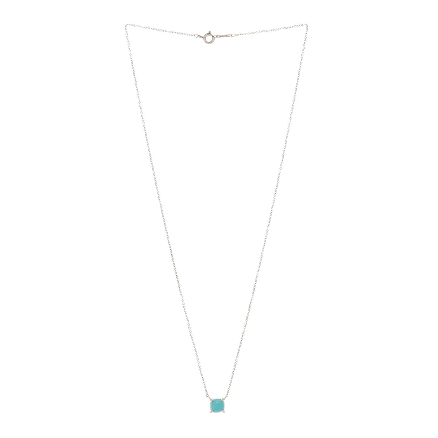 Tiffany Sterling Silver Amazonite Paloma Picasso Sugar Stacks Necklace 3 of 4