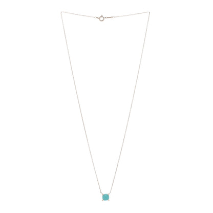 Tiffany Sterling Silver Amazonite Paloma Picasso Sugar Stacks Necklace 3 of 4