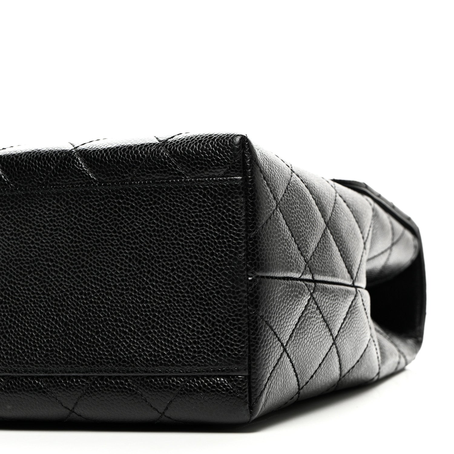 Chanel Caviar Quilted Jumbo Kelly Flap Black 10 of 10