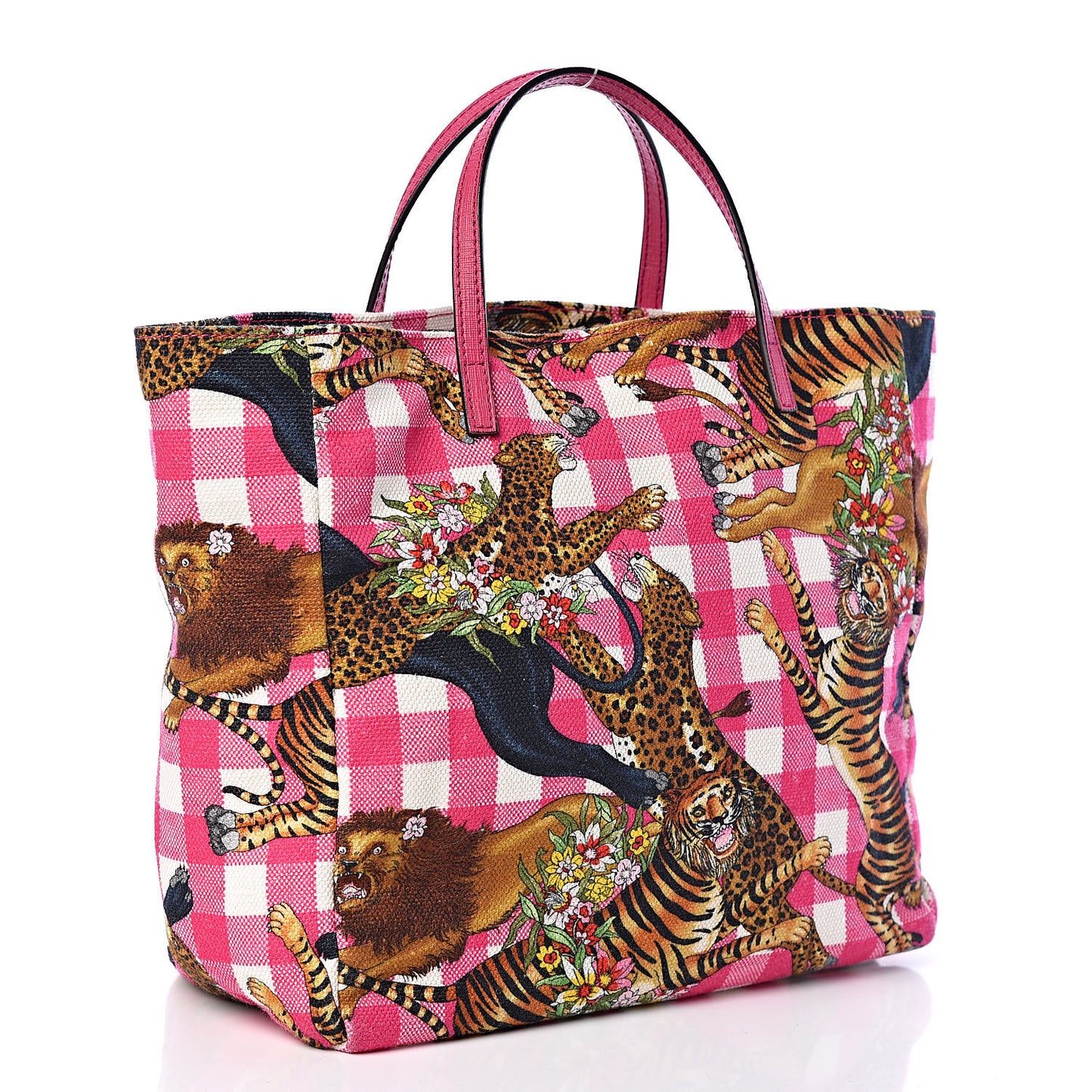 Canvas Kids Tiger Print Tote Multicolor