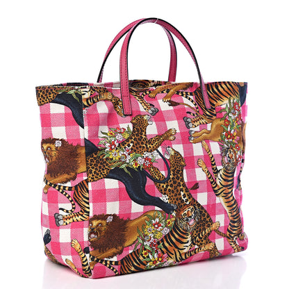 Gucci Canvas Kids Tiger Print Tote Multicolor 3 of 10