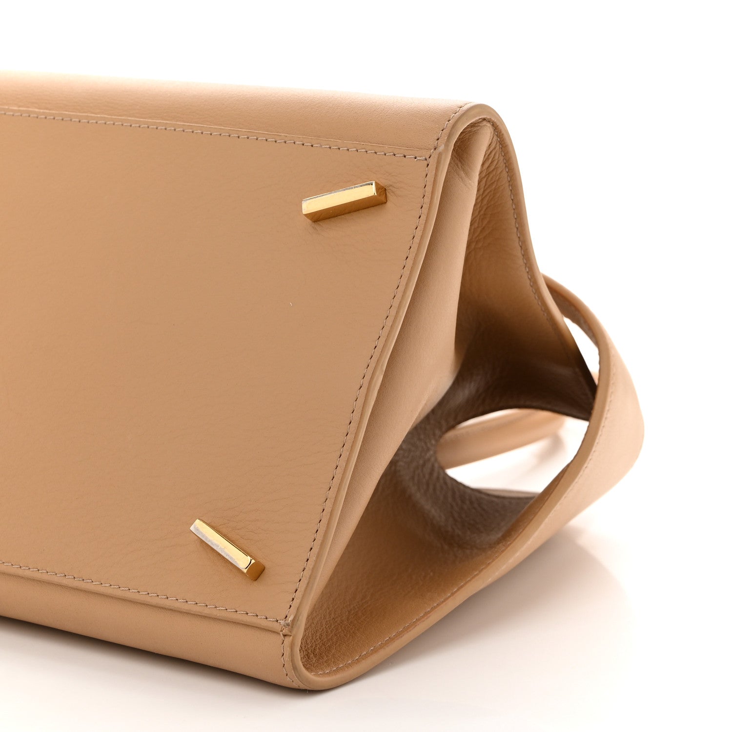 Salvatore Ferragamo Natural Grain Calfskin Small Hug Bag Light Caramel 10 of 11