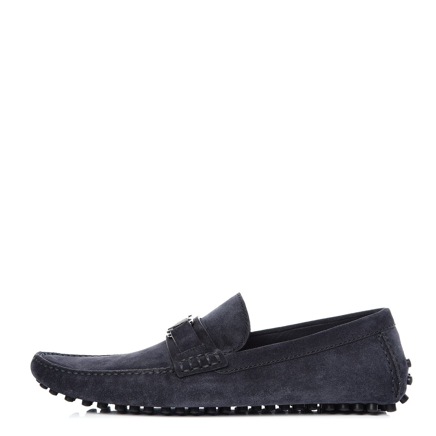 Suede Calfskin Mens Hockenheim Moccasin Loafers 9.5 Blue