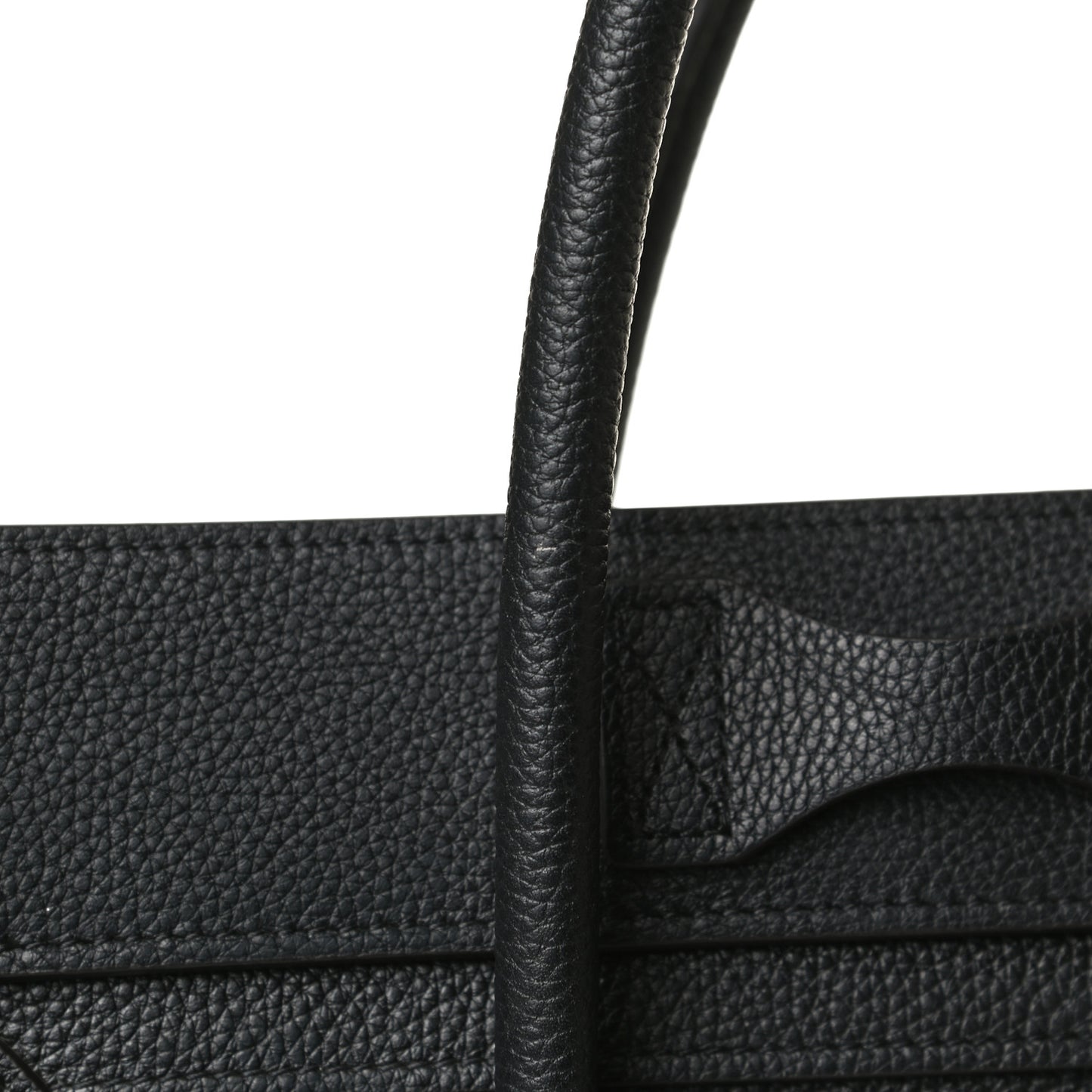 Drummed Calfskin Micro Luggage Black
