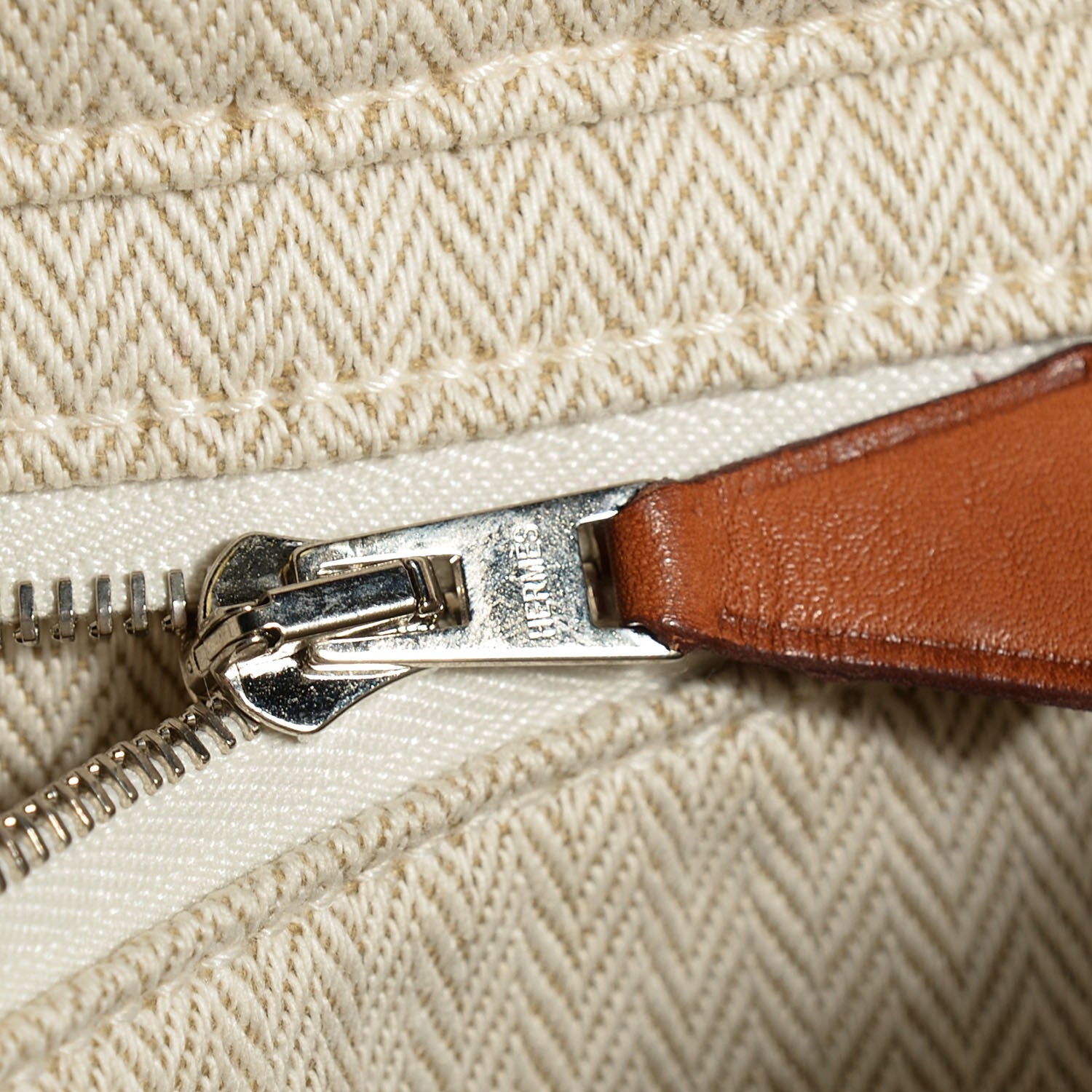 Hermes Canvas Barenia Fourbi 25 MM Pouch Naturel Fauve 12 of 13