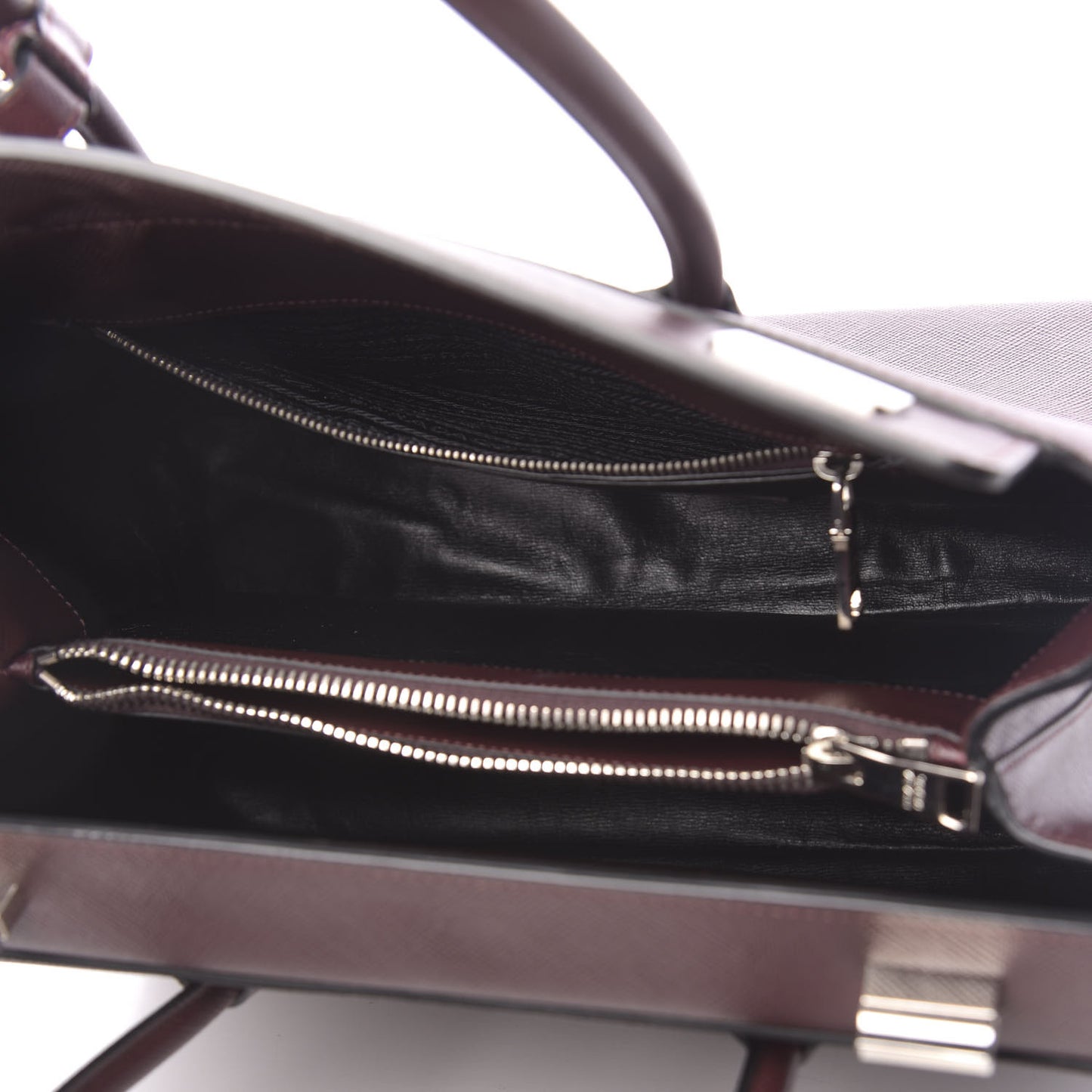 Saffiano Cuir Twin Tote Granato